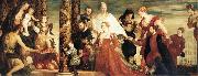 Paolo  Veronese The Madonna of the house of Coccina USA oil painting artist